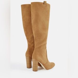 Justfab Wide Calf knee high boots sz 7.5 great